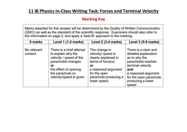 11 ib phys_writing_terminal v_marking key