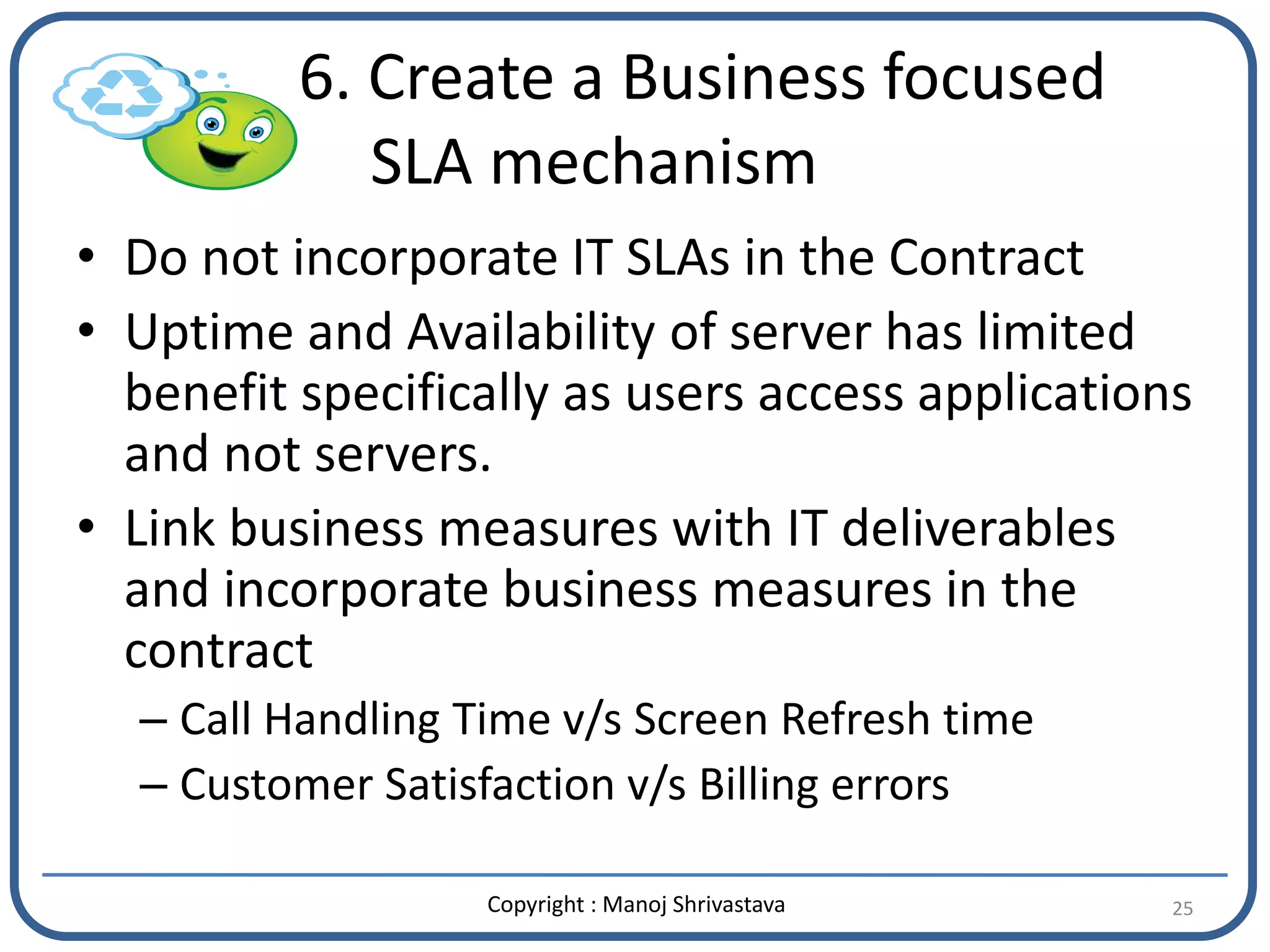 11 Ideas For Negotiating A Better SLA Mechanism