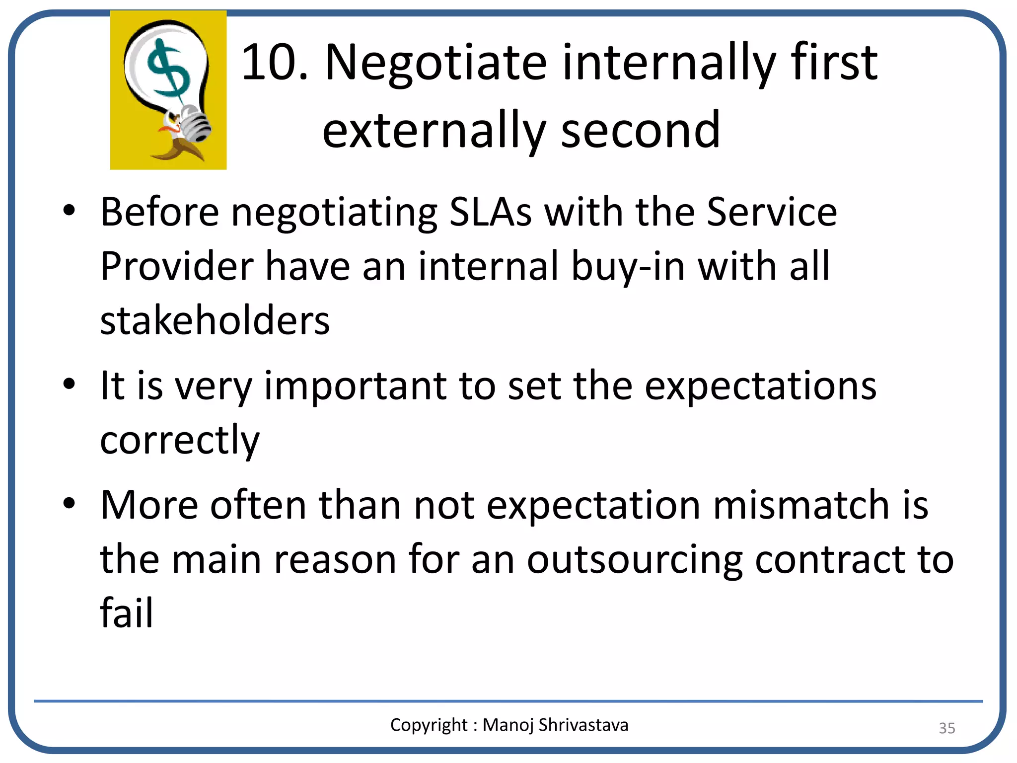 11 Ideas For Negotiating A Better SLA Mechanism