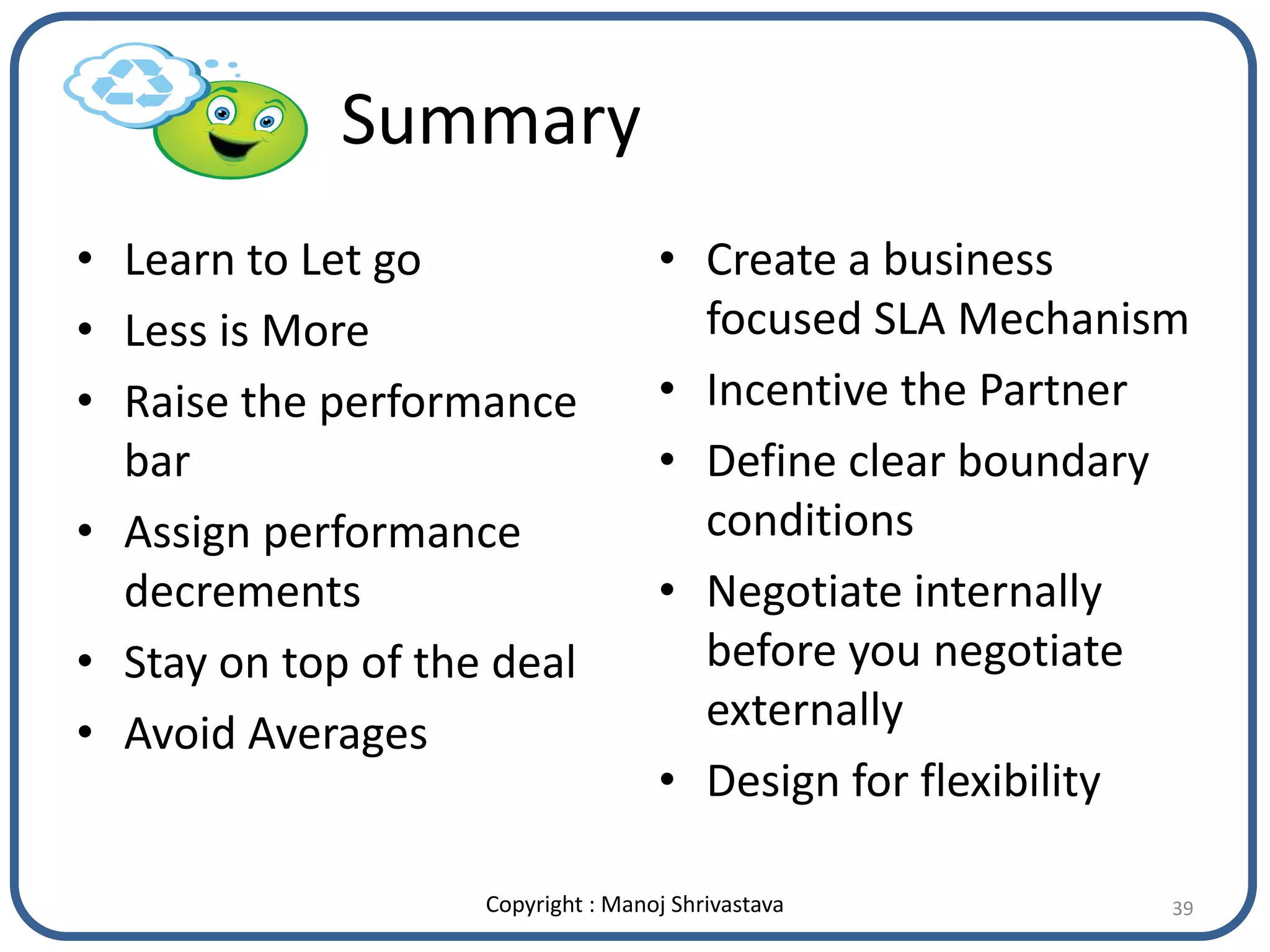11 Ideas For Negotiating A Better SLA Mechanism
