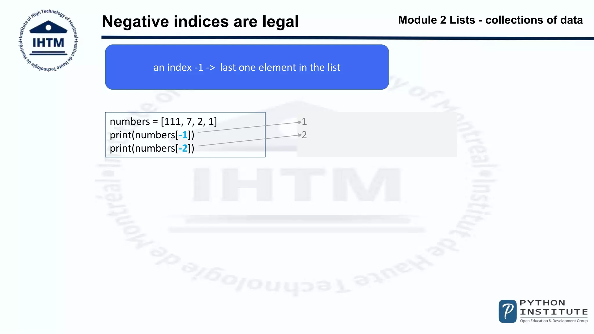 Python pcep lists collections of data ppt