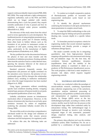 Risk-Based Autoclave Steam Sterilization Cycle Design and Validation ...