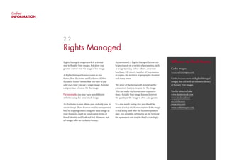 Crafted
INFORMATION




              2.2

              Rights Managed
              Rights Managed images work in a simi...