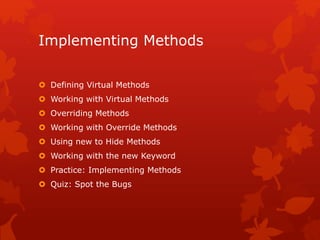 Module 11 : Inheritance | PPT