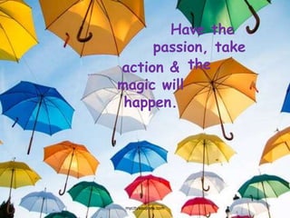 Have the
passion, take
theaction &
magic will
happen.
mycitykoupons.com
 