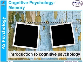 Introduction to cognitive psychology 