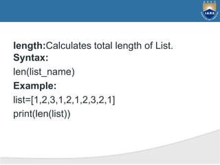 11 Introduction to lists.pptx