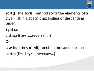 11 Introduction to lists.pptx
