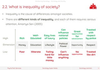 Sociology Super-Notes
PsychoTech Services Sociology Learners 14
Introducing Sociology – Sociology and Society
2.2. What is...