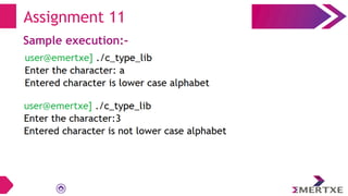 Assignment 11
Sample execution:-
 