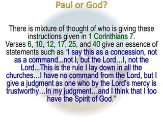 11 Issues Of Marriage And Singleness For Disciples 1 Corinthians 7:1-40 ...