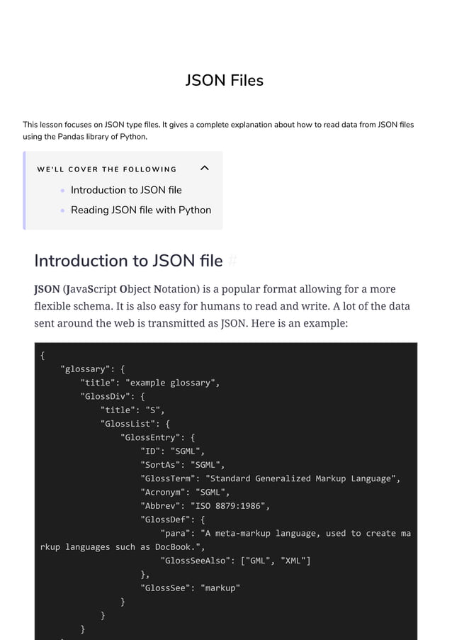 Dealing with JSON files in python with illustrations | PDF
