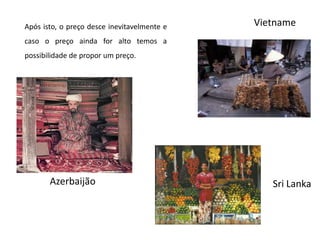 Vietname Após isto, o preço desce inevitavelmente e caso o preço ainda for alto temos a possibilidade de propor um preço.AzerbaijãoSri Lanka