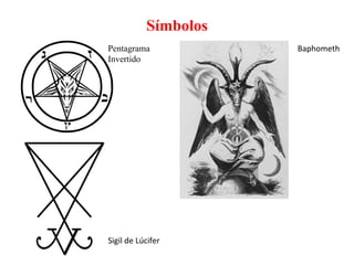 Símbolos Pentagrama Invertido Baphometh Sigil de Lúcifer
