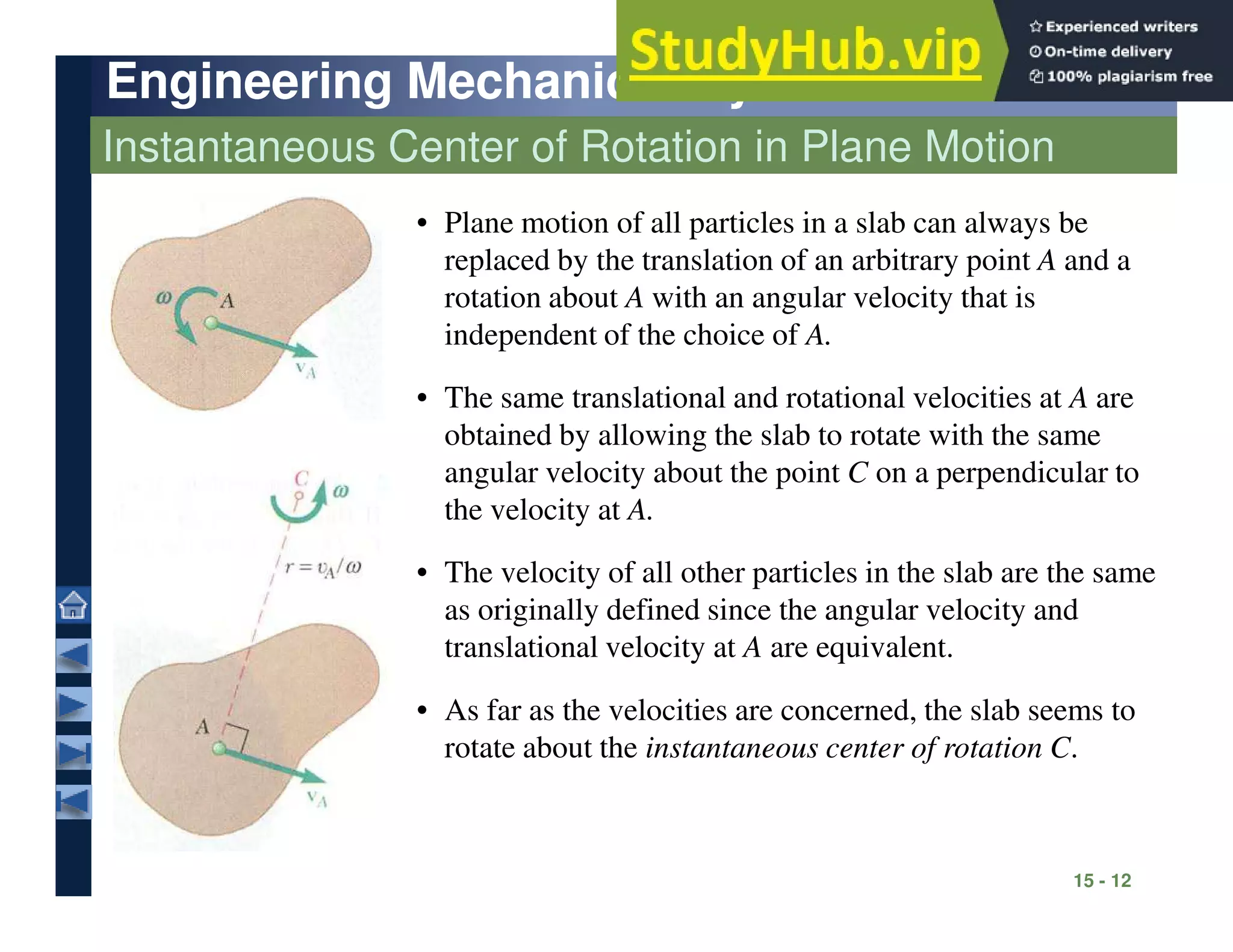 11 Kinematics Of Rigid Bodies | PDF