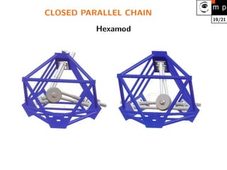 19/21
CLOSED PARALLEL CHAIN
Hexamod
 