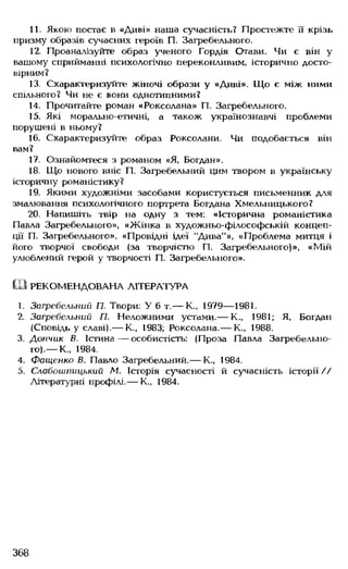 Українська література Мовчан Р.В 11 клас