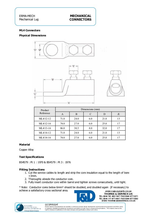 11kV Triplex Copper Wire Screen 35sqmm Termination Lugs Sicame Hepw…