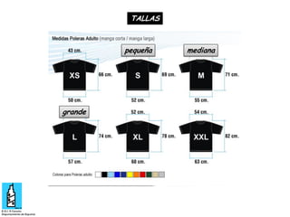 TALLAS

pequeña

grande

mediana

 