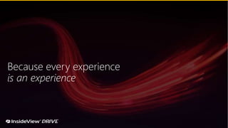 Because every experience
is an experience
 