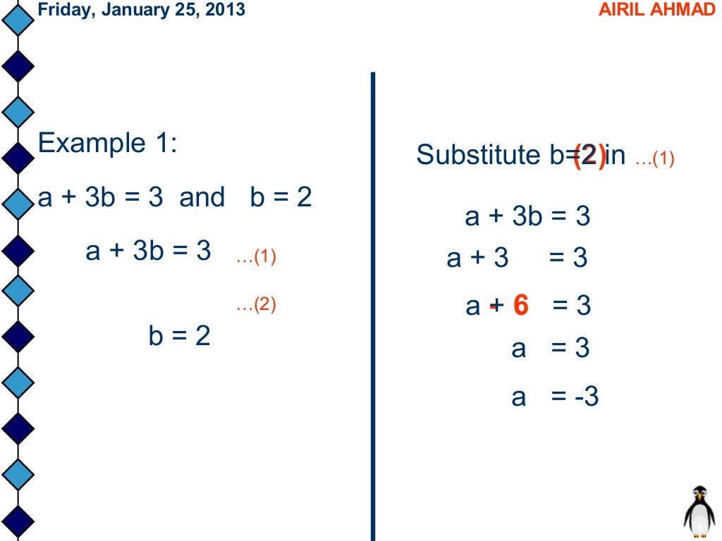what are the 3 linear equations