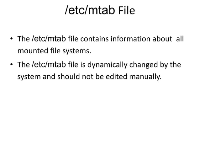 11 linux filesystem copy | PPT