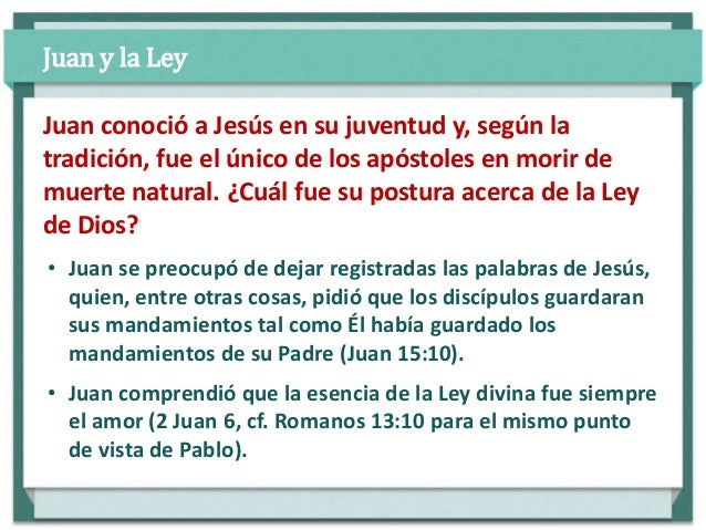 11 los apostoles y la ley