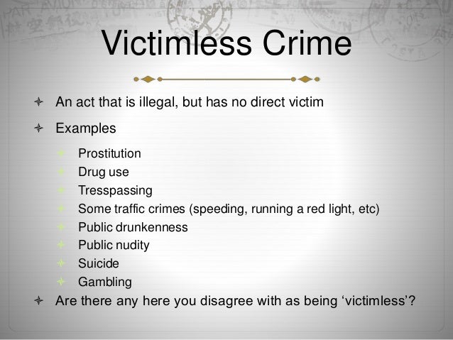 is prostitution a victimless crime essay