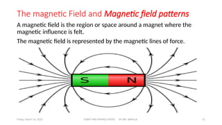 11 MAGNETISM.pptx Magnetism is one of the topics in form two | PPTX