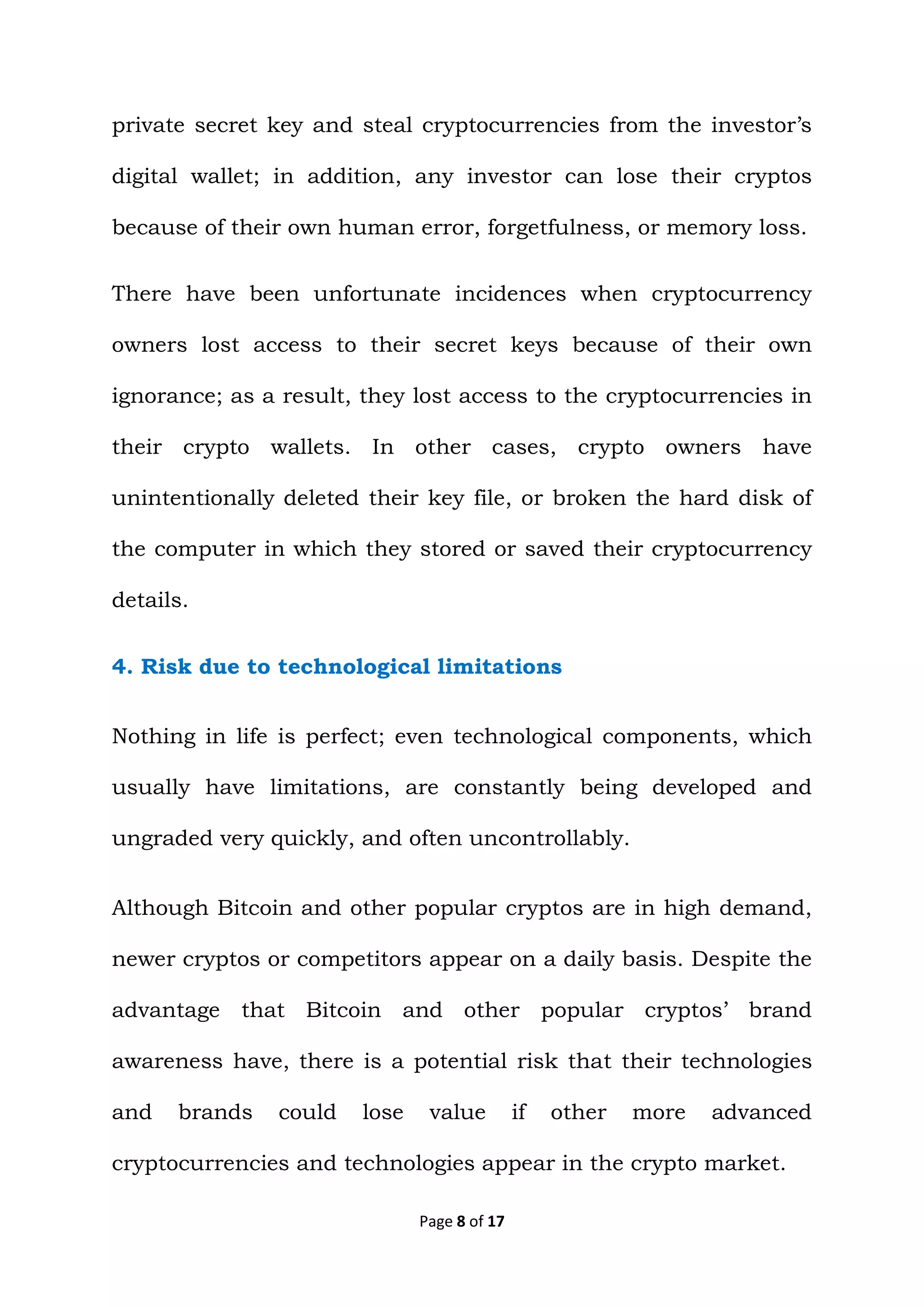11 Major Risks Associated with Cryptocurrencies | PDF