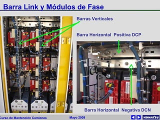 Mayo 2009Curso de Mantención Camiones
Barra Link y Módulos de Fase
Barras Verticales
Barra Horizontal Positiva DCP
Barra Horizontal Negativa DCN
 