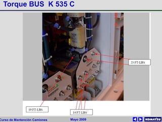 Mayo 2009Curso de Mantención Camiones
Torque BUS K 535 C
 