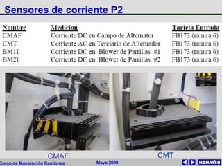 Mayo 2009Curso de Mantención Camiones
Sensores de corriente P2
CMAF CMT
 