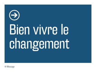 Bien vivre le
  changement
Message
 