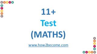 11+
Test
(MATHS)
www.how2become.com
 