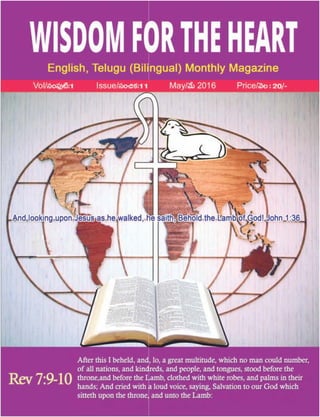 WISDOM FOR THE HEART MONTHLY BILINGUAL MAGAZINE 11 May magazine 2016