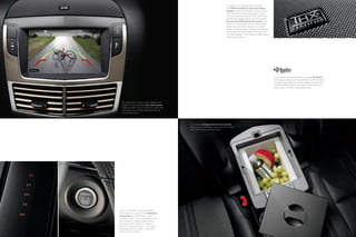 Included in the available Elite Package,
                                                                                       the THX® II Certified 5.1 Surround Audio
                                                                                       System brings home-theater sound to every
                                                                                       seat. Experience DVD-audio discs in true
                                                                                       surround sound and listen to cDs, mP3 files
                                                                                       and SIRIUS Satellite Radio like never before.
                                                                                       First-in-class DTS Neural SurroundTM even
                                                                                       delivers surround sound from compressed
                                                                                       digital music formats stored in your mP3
                                                                                       player or mobile phone. Fourteen strategically
                                                                                       aimed speakers, including a center-channel
                                                                                       THX Slot SpeakerTM array, ensure a high-impact
                                                                                       listening experience.




                                                                                                                                        Included with the available Elite Package, HD RadioTM
                                                                                                                                        technology presents your favorite am and Fm stations
                                                                                                                                        in crystal clear digital sound. HD Radio also gives you
                                                                                                                                        local HD2-HD3 channels, on-screen information and
                                                                                                                                        much more – all 100% subscription free.




  The vibrant 8-in. touch screen displays the
  image from the standard rear view camera
  whenever mkT is put in Reverse. Sight lines
  even give you a handy reference point as
  you’re backing up.




                                                an available refrigerated 2nd-row console
                                                allows you to chill items down to 41°F or freeze
                                                them all the way to a frosty 23°F.




Enter Lincoln mkT and lift off without
inserting a key. Just carry its Intelligent
Access key fob transmitter in your
pocket or purse. Touch anywhere on the
Securicode Tm invisible keypad (which
illuminates after contact) to unlock
the door. after buckling in – and while
pressing the brake pedal – start mkT
at the push of a button.
 