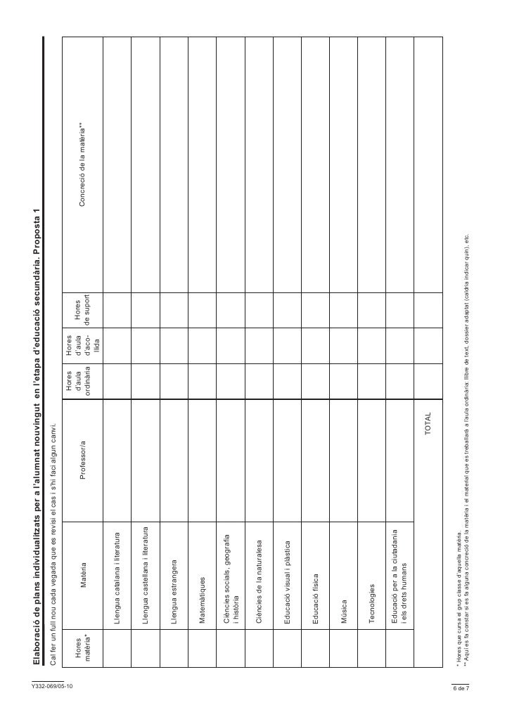 11 model pla individualitzat