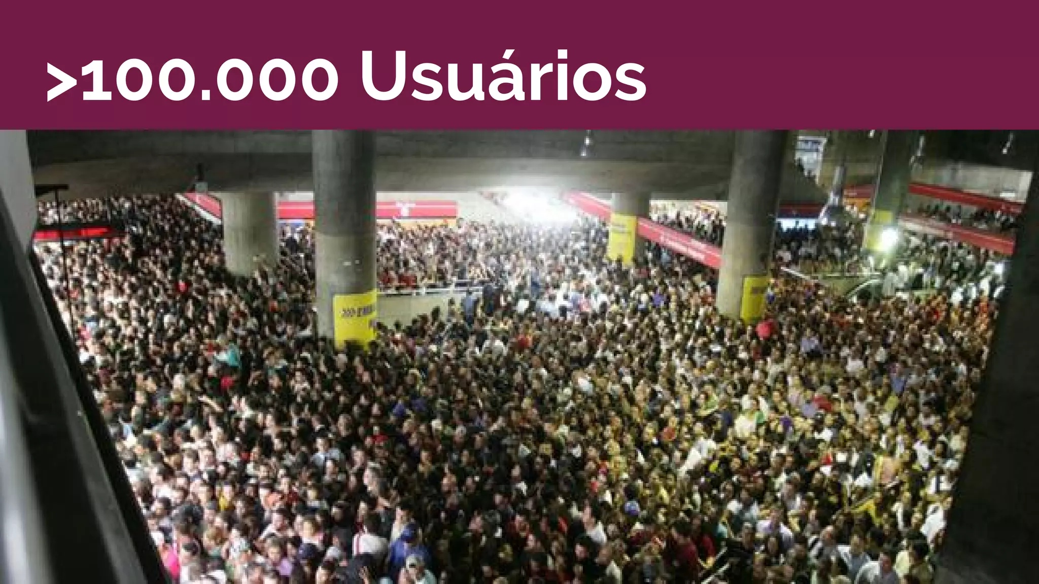 >100.000 Usuários
 