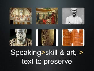Speaking>skill & art, >
   text to preserve
 