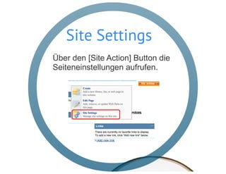 SharePoint Lektion #11 Navigationsleiste anpassen