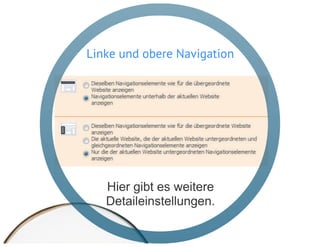 SharePoint Lektion #11 Navigationsleiste anpassen