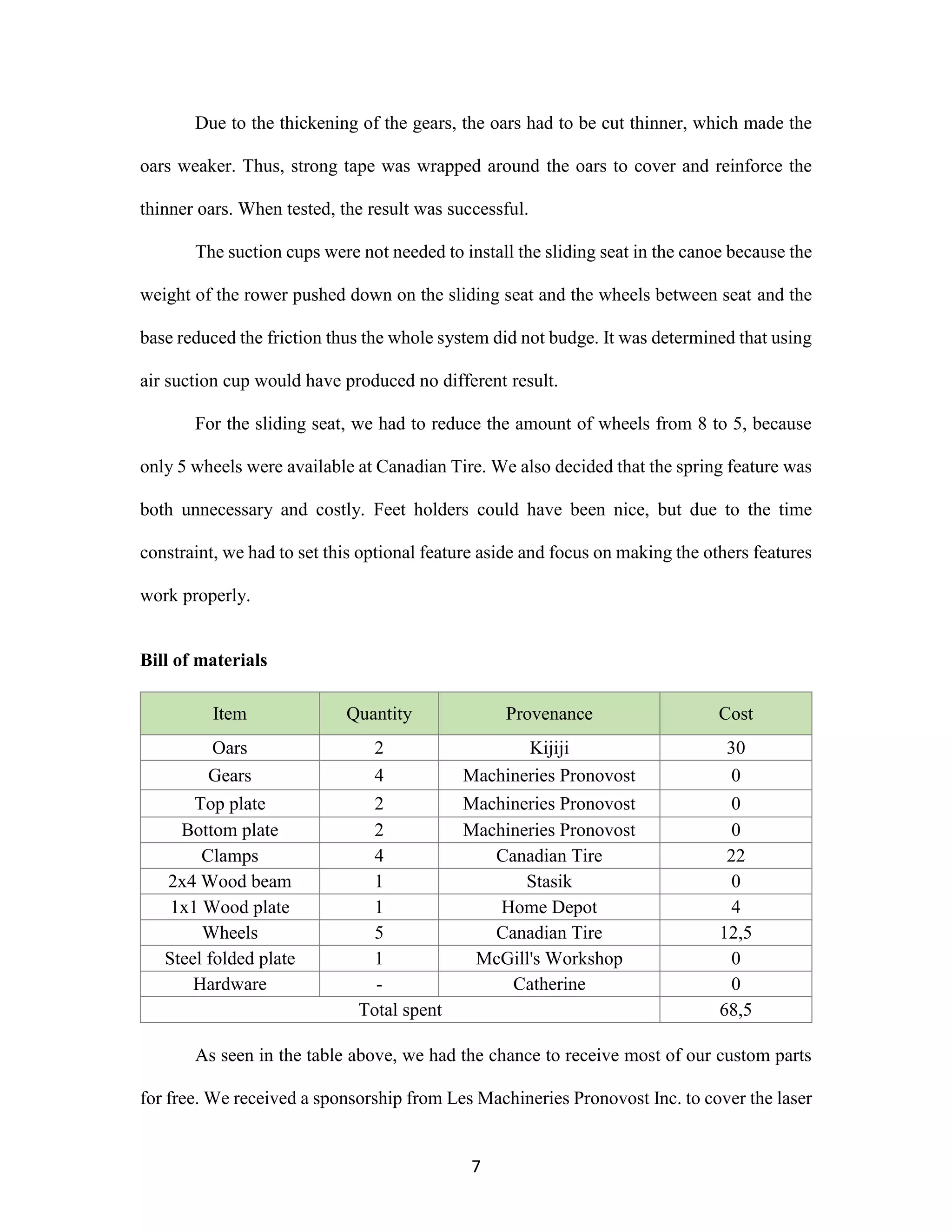 Design Project - Front-rowing mechanism - MECH 292 | PDF