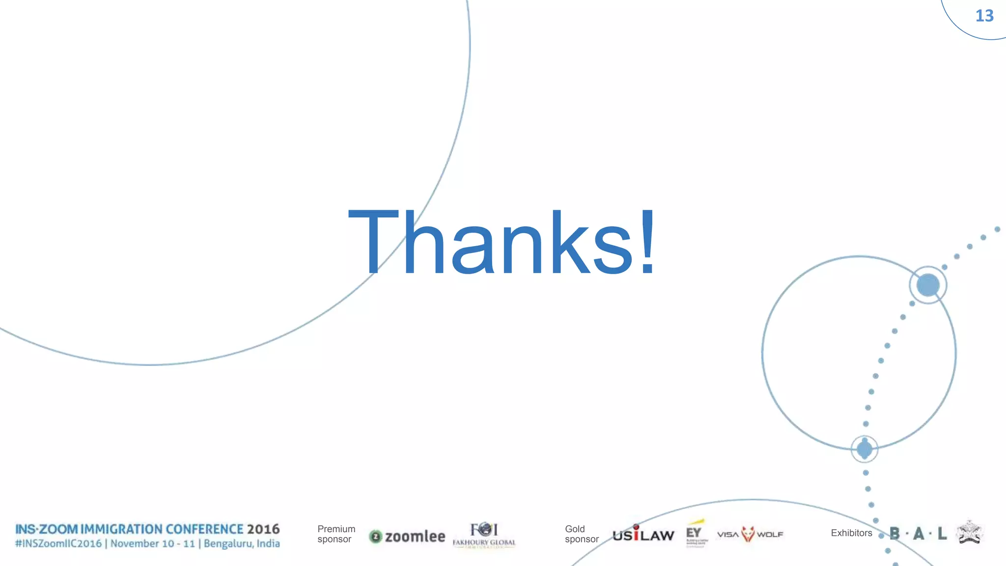 13
Premium
sponsor
Gold
sponsor
Exhibitors
Thanks!
 