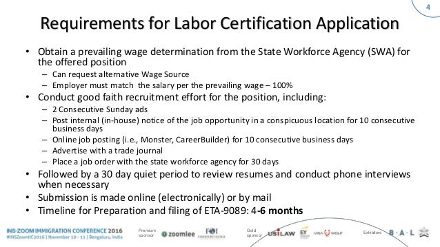 letter for i 140 experience Recent Process INSZoom Conference Immigration 2016 PERM letter for i 140 experience Recent Process INSZoom Conference Immigration 2016 PERM