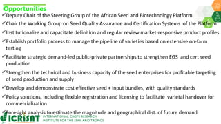 Research Program Genetic Gains (RPGG) Review Meeting 2021: Delivering Accelerated On-farm Genetic Gains By Chris Ojiewo team