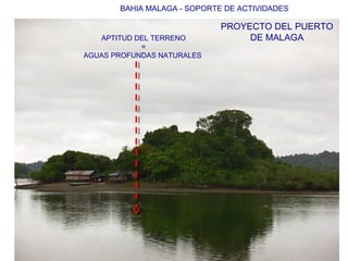 BAHIA MALAGA - SOPORTE DE ACTIVIDADES 
APTITUD DEL TERRENO 
= 
AGUAS PROFUNDAS NATURALES 
PROYECTO DEL PUERTO 
DE MALAGA 
 