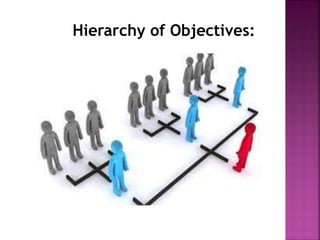 Hierarchy of Objectives:
 