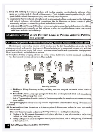 Class 11 Physical activity trainer chapter 1 role of physical education ...