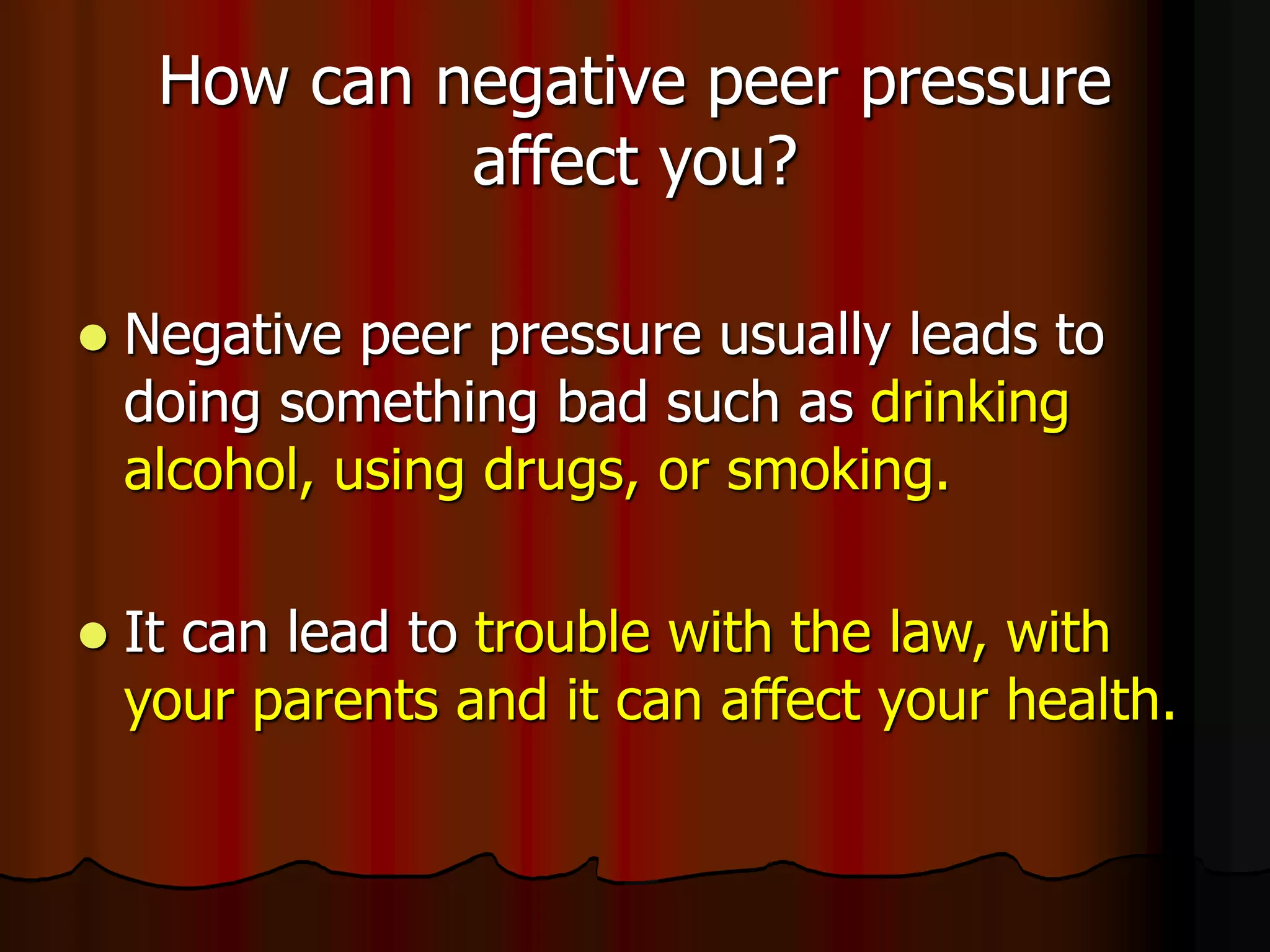 Peer pressure PPT